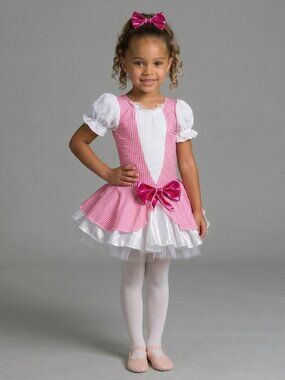Girl's Custom Little Bo Peep Gingham Dance Costume Ballet or Musical Theater 5-7